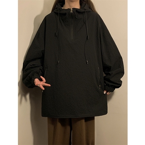 春季套头外套新款宽松休闲男女同款夹克XZ102B-1-JK2607P75图片
