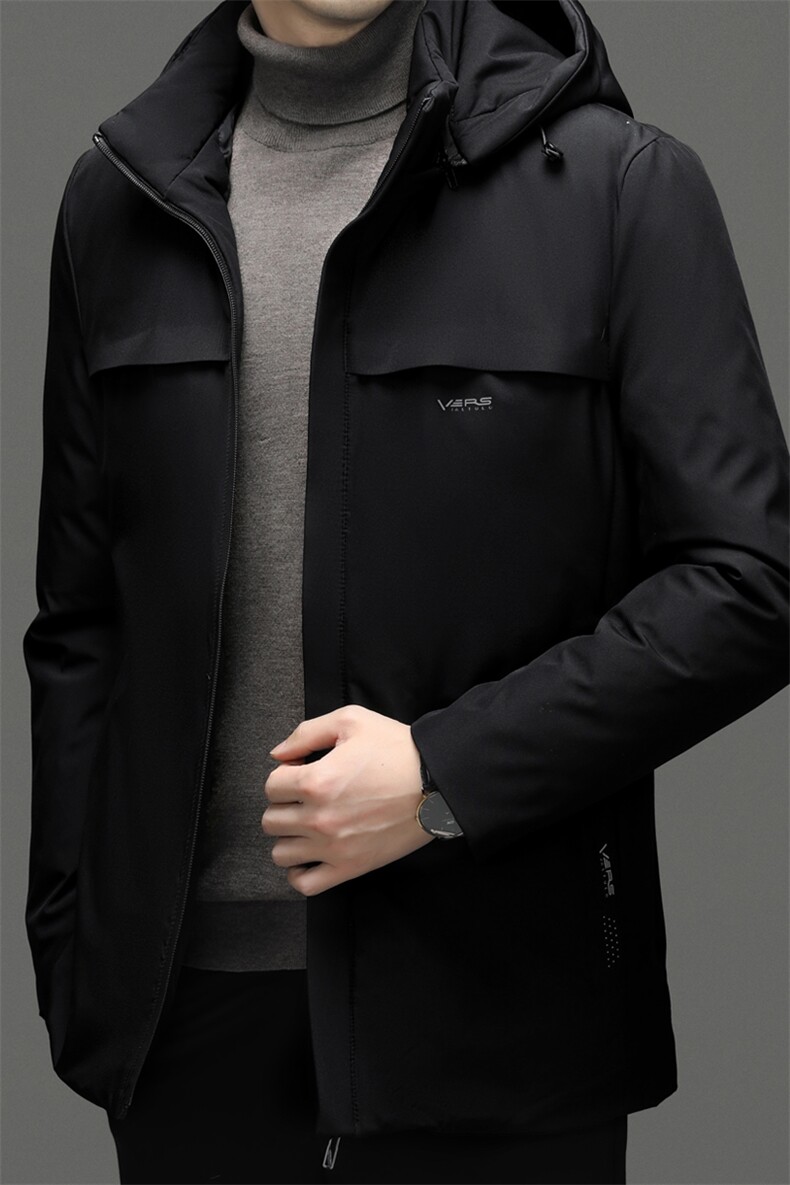 QL2009钱塘2020-2中年男士商务休闲冬季厚款连帽羽绒服P117,男装羽绒服,钱塘207-2
