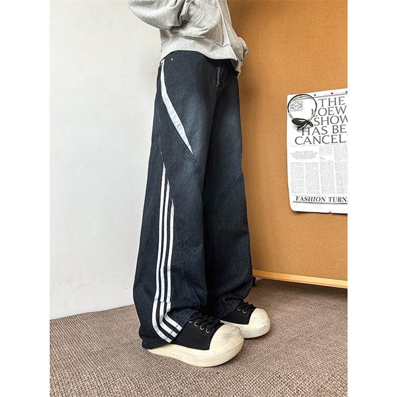 【场景图】903-AK96-特P55【89】S-3XL条纹牛仔裤！1,男装牛仔裤,星座903