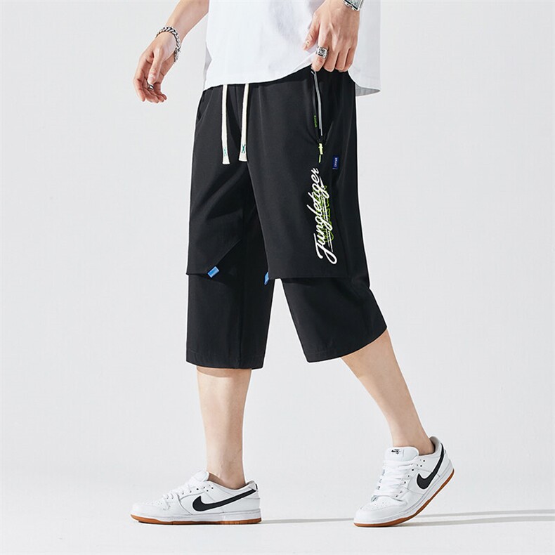 2025夏季新款男士七分裤时尚休闲马裤潮流男裤子KZ1081-P28,男装休闲裤,星座217-4