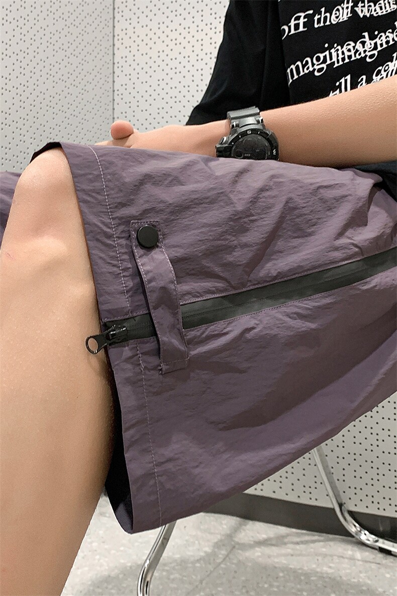 8XL-M重磅特大码短裤男防水五分裤冲锋裤男户外DK1503P50控68,男装休闲裤,电商D206-1
