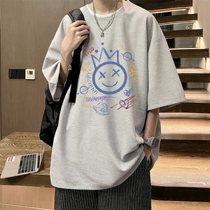 华夫格t恤男短袖男大码五分袖 酒店风 HT73180-P22图片