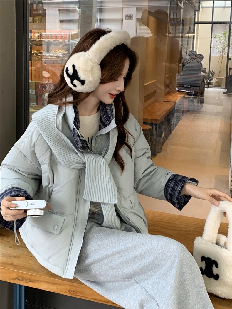 现货新款独特超好看短款羽绒服女款冬季立领面包服小个子羽绒外套,女装羽绒服,网红馆