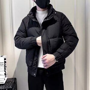 新款休闲棉服男士秋冬反季连帽潮流短款加厚保暖休闲外套图片