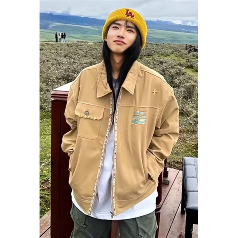 外套男ins高街潮牌港风日系原宿风韩版潮流宽松夹克JK1041,男装夹克,星座516A