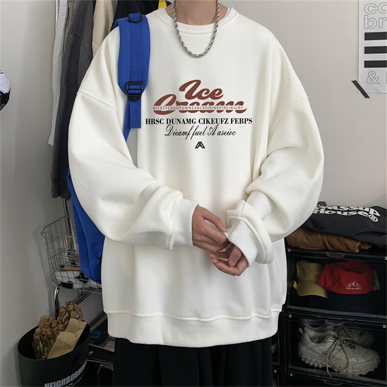 特P25控48秋冬新款男士圆领卫衣宽松休闲日常百搭上衣WQ2428,男装卫衣,电商B370