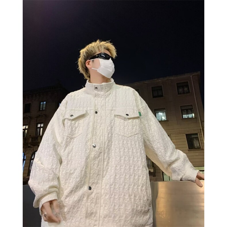 WT929-港风新款小香风翻领夹克上衣简约百搭上衣外套,男装夹克,星座1002-2