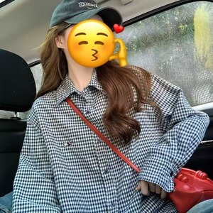 日系复古休闲格子衬衫新款百搭衬衣潮流CS1008-P33图片
