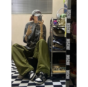 B221 美式ins街头hiphop宽松工装休闲裤子 LK23122-P65 控88图片