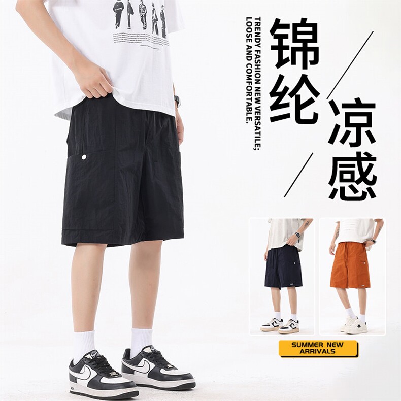抖音品质短裤五分裤休闲百搭速干超薄冰丝A146-GY528特p25量大优图片