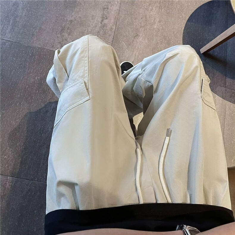 美式高街工装裤男款潮牌户外机能冲锋裤直筒休闲裤1001-1-K09-P39,男装工装外套,星座1001-1