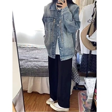 春款网图J09P40蓝色S-3XL垫肩夹克，男装夹克，星座506A