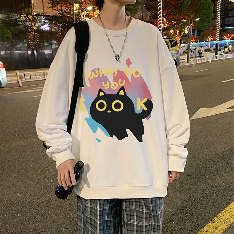 圆领卫衣男超大码胖子肥佬大号长袖t恤S6454-P28,男装卫衣,电商A040