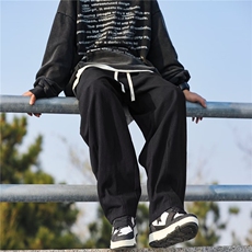 春季新款设计男士美式高街直筒工装裤F016P32，男装休闲裤，星座1116-2