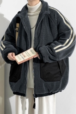 冬款学生加绒立领棉服羊羔绒个性棉衣外套男女8339-P125控价178，男装棉衣，电商A441-1