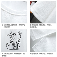 Q11172-P30春夏季七分袖t恤男大码五分袖男短袖中袖展架，男装T恤，电商A040A