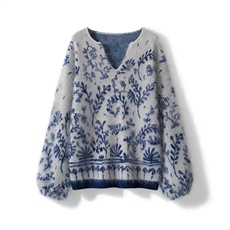 毛衣女冬季加厚外穿内搭套头圆领短款小个子时尚针织衫打底衫上衣，女装针织衫/毛衣，暖姿羊绒