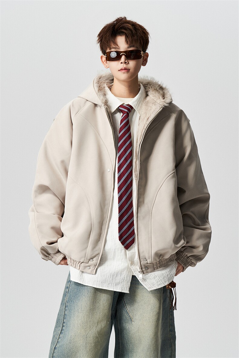 有长图冬季复古连帽棉衣服男潮宽松工装羽绒棉袄外套MF00372/P135,男装棉衣,电商B316
