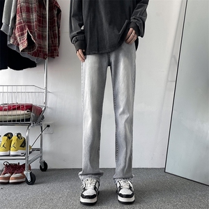 美式高街牛仔裤男 简约百搭休闲裤G1263/P41图片
