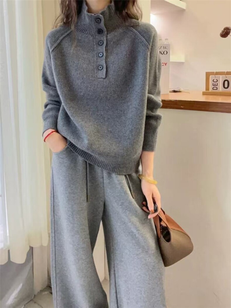 2025年秋季时尚百搭通勤简约休闲羊毛衫，女装羊毛衫，春贝羊绒