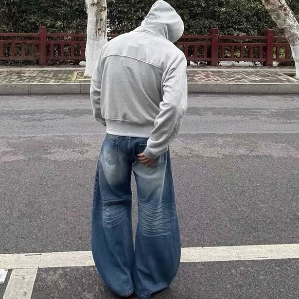 美式复古裁活页重磅百搭帽衫高街头boxy连帽廓形纯色卫衣外套潮牌,女装短外套,星座506A