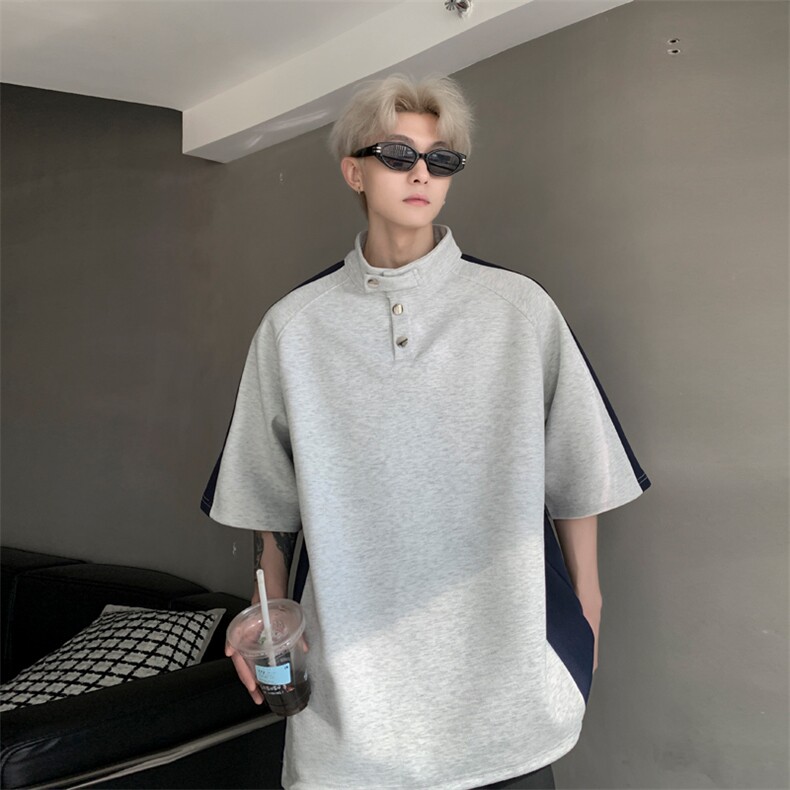 量大优供视频排扣短袖T恤男XH57-特p28,男装T恤,电商B367