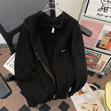 美式复古秋冬鹿毛绒开衫毛衣M5202P52，男装针织衫/毛衣，星座1116-2