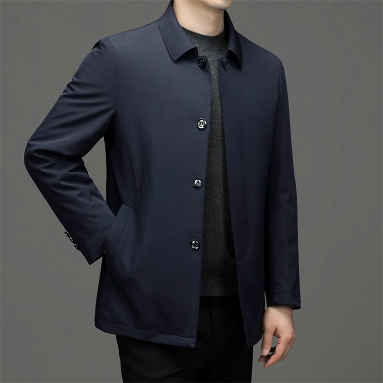 BF钱塘2020-2秋冬新款中年男士羽绒服休闲百搭翻领外套货稳P195,男装羽绒服,钱塘207-2