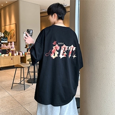 2025新款龙年字母印花SET短袖宽松M~5XLXZ604-DT217-P25控39，男装T恤，星座604