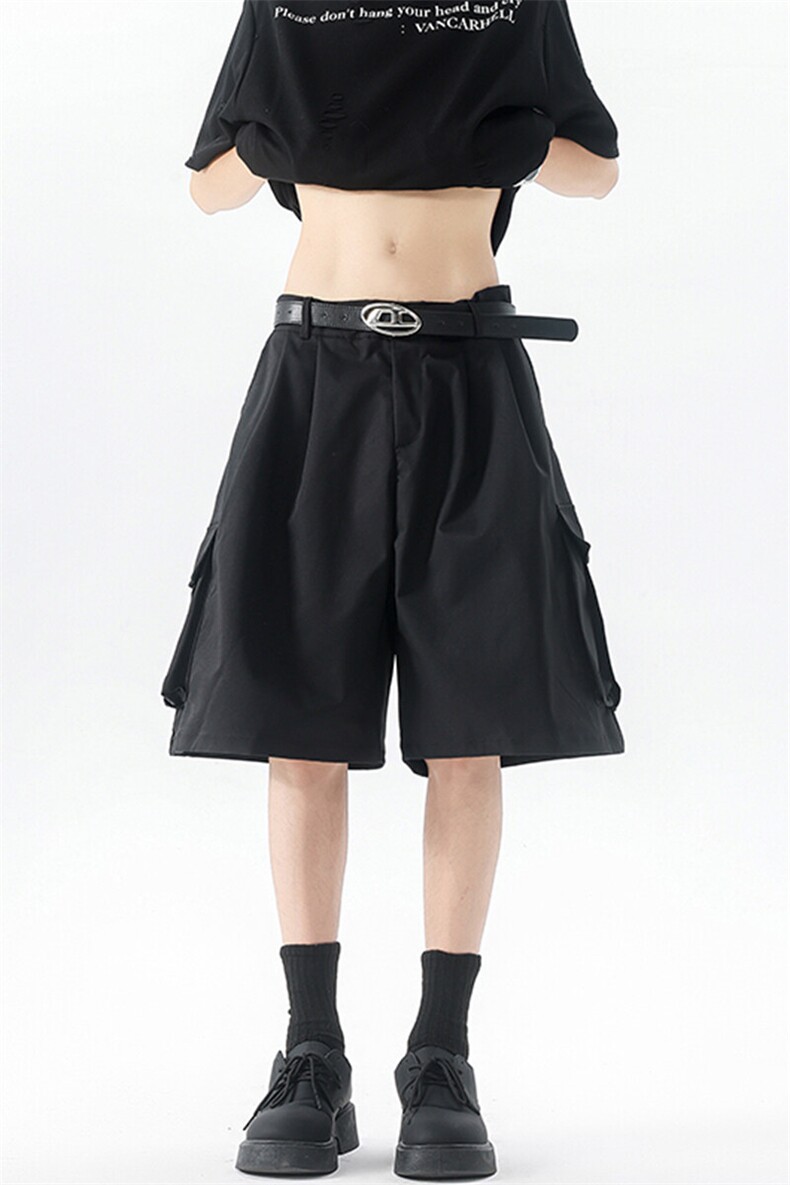 8XL-M工装西装短裤男夏季宽松大码日系痞帅高级五分裤DK26002P48,男装休闲裤,电商B312