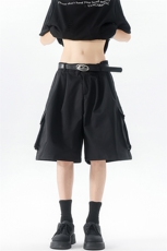 8XL-M工装西装短裤男夏季宽松大码日系痞帅高级五分裤DK26002P48，男装休闲裤，电商B312