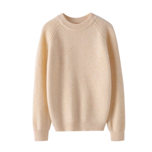 2025春秋新款羊绒衫女100纯羊绒圆领套头加厚上衣纯色简约针织衫，童装儿童羊毛衫，顺友羊绒童装