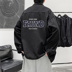 牛仔夹克男大码牛仔外套男茄克NJ77295-P60，男装夹克，电商A040