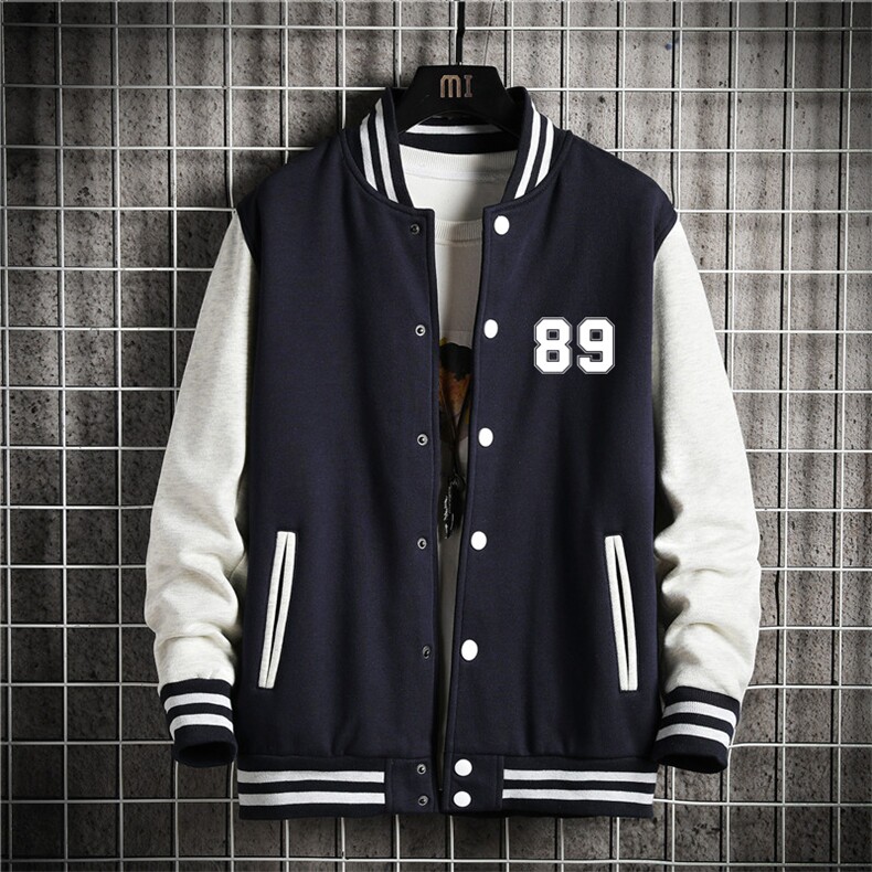 秋季新款棒球服夹克日系大码宽松潮流卫衣外套XZ102A-4-Q8974-P55,男装夹克,星座211-2