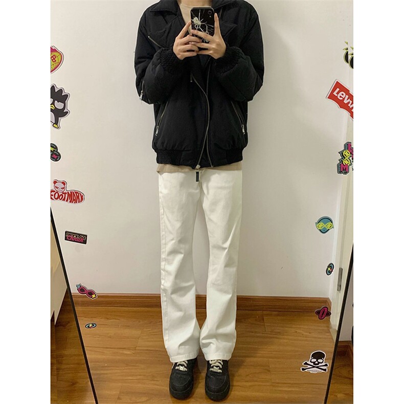 B221 美式ins高街加绒加厚牛仔裤 LK23010-P60 控78 加绒P70 控98图片