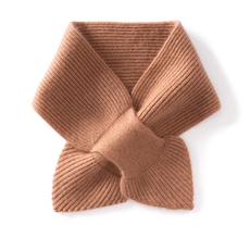 2025年秋季新款百搭女士穿孔纯色围脖，围巾，朴石羊绒