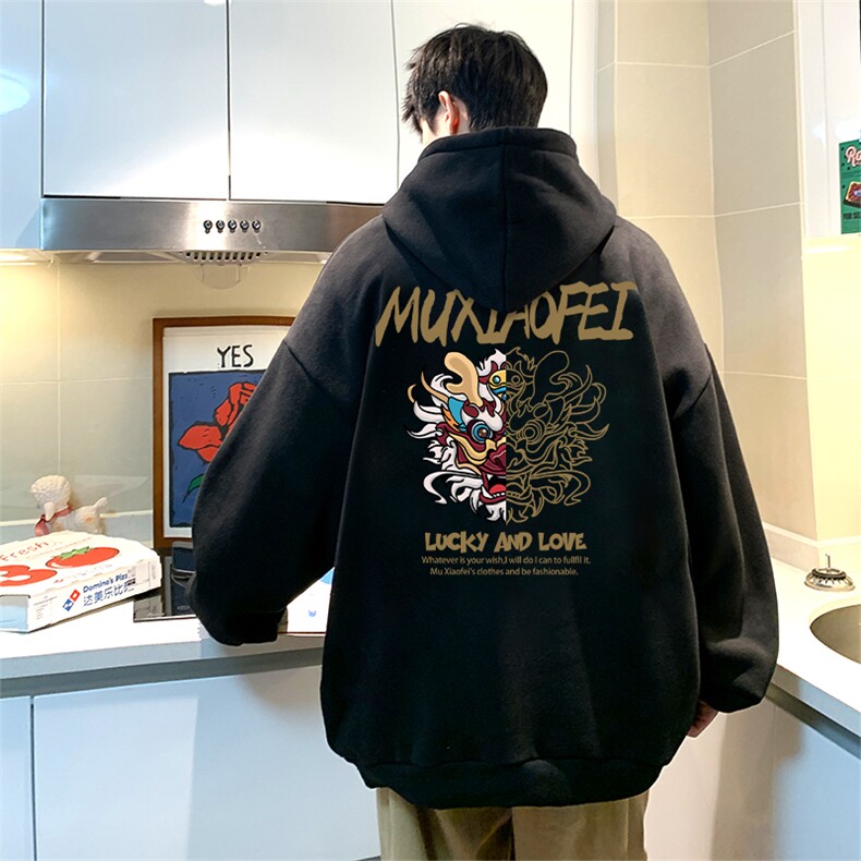 抖音供货、重磅360克现货字母印花连帽卫衣HD019-1-LMWY4473-P35,男装卫衣,电商019-1