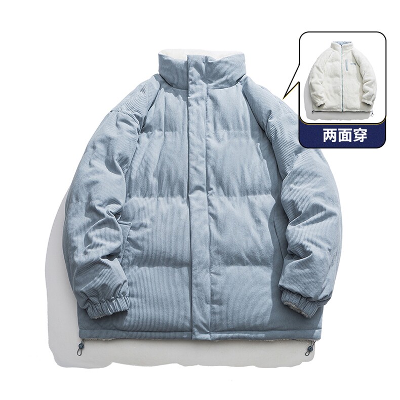 秋冬新款纯色灯芯绒棉衣宽松日系百搭棉衣外套MY9315-1P-95,男装棉衣,电商A128