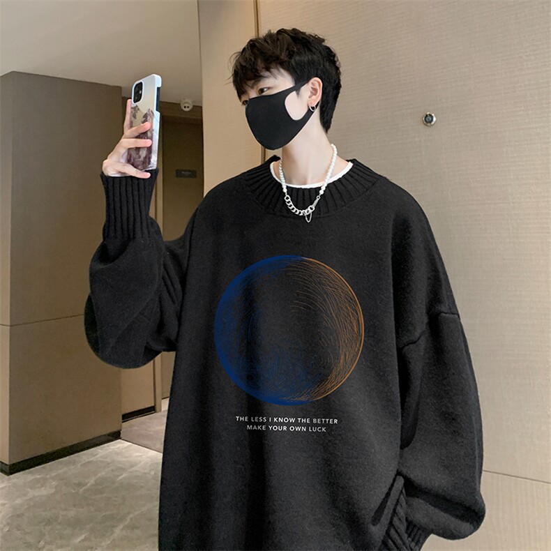半高领毛衣男士大码针织衫男毛线衣男M18330-P45加绒款-P65,男装针织衫/毛衣,电商A040