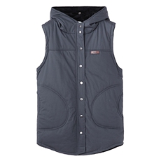 马夹2022年秋季翻领无袖纯色排扣潮流简约个性优雅时尚，女装马甲，秋牧寒烟