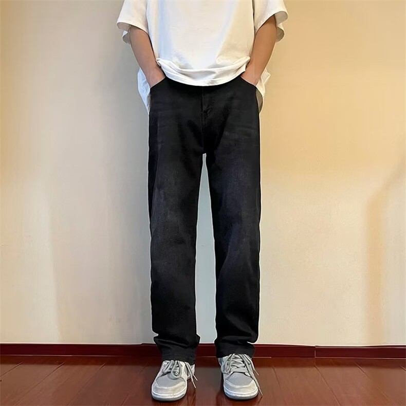 美式牛仔裤男春秋新款休闲直筒裤N749P53,男装牛仔裤,星座1116-2