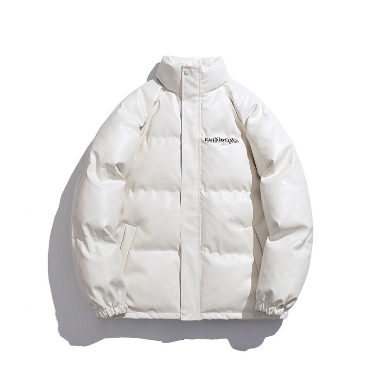 白底鳄鱼纹棉衣男手塞棉夹克PU皮棉服外套男8507P120控158,男装夹克,星座227-7