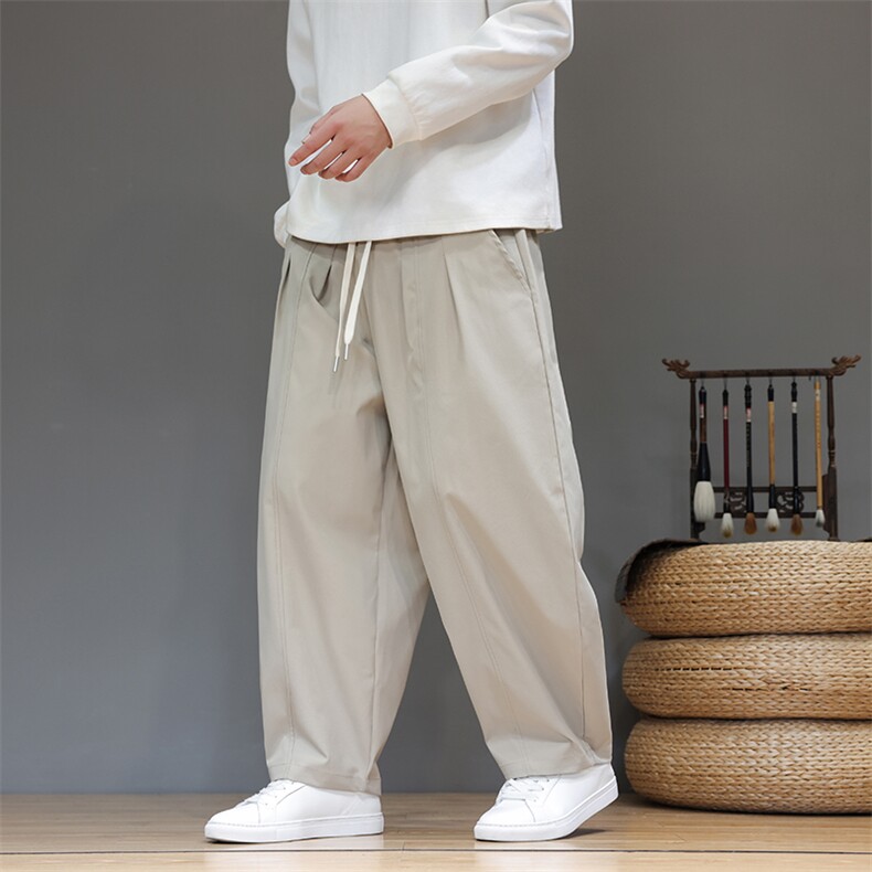 XZ221-6-K32-P55风秋冬新款休闲裤男款宽松大码长裤子加厚，男装休闲裤，星座221-6