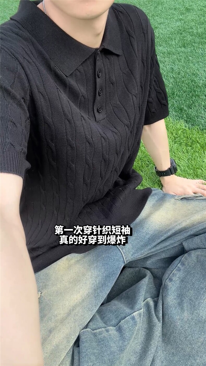 XZ809A/MTTT01/P55/控68冰爽丝针织杉POLO高品质,男装针织衫/毛衣,星座809A(原222-1)