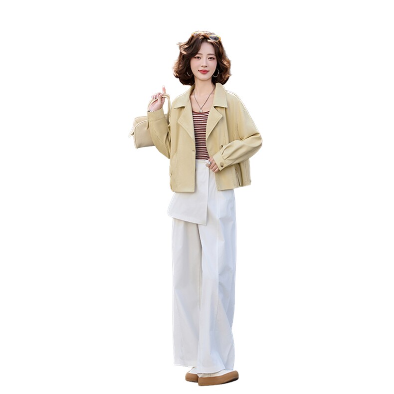 2026春装新款！休闲时尚高级感皮衣外套,女装皮衣,自然秀