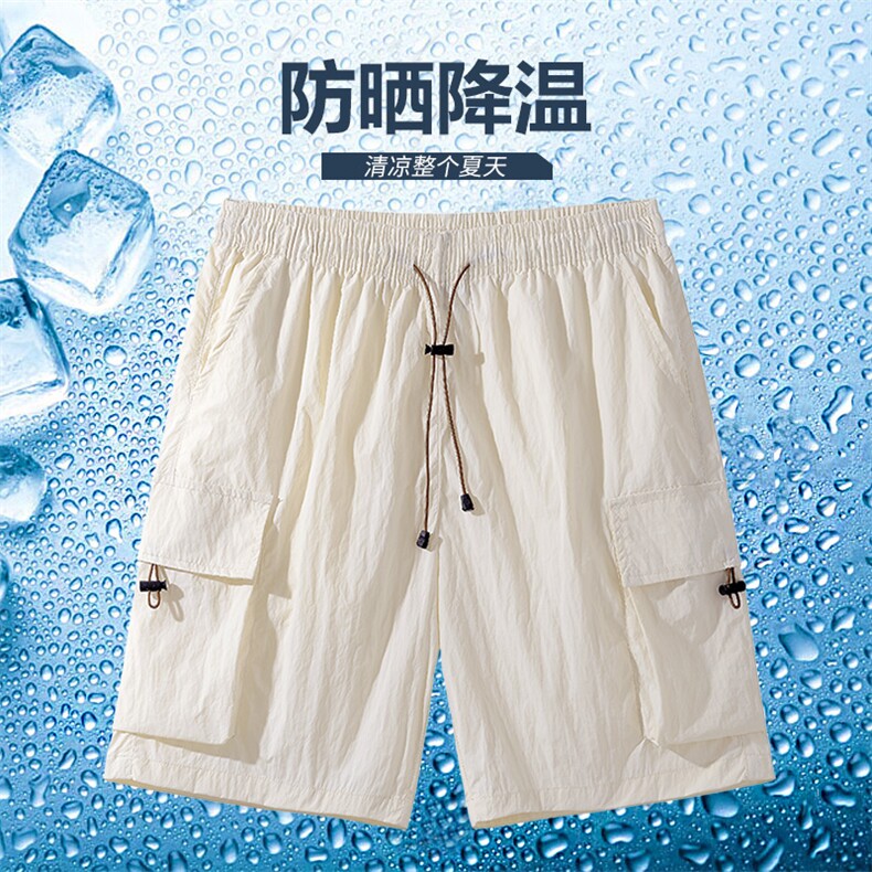 1506-1/K福建货K1891/P33冰丝速干透气时尚休闲多口袋工装短裤，男装牛仔裤，星座1506-1