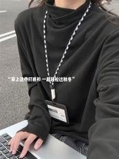 XZ809A/DR10/特P24/控48280克双面德绒设计感半高领内搭打底衫，男装T恤，星座809A(原222-1)