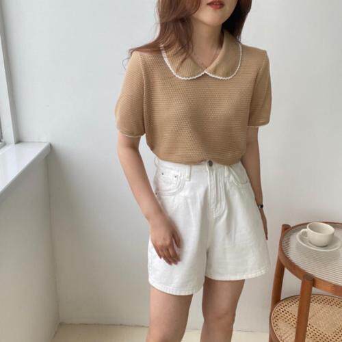 韩系娃娃领上衣，其它，土布鱼