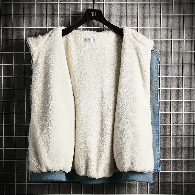 NM53073-P140牛仔外套男大码加厚加绒衣男羊羔毛服男,男装棉衣,电商A040A