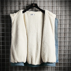 NM53073-P140牛仔外套男大码加厚加绒衣男羊羔毛服男，男装棉衣，电商A040A